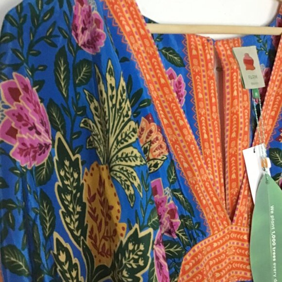 Farm Rio Pineapple Garden Caftan Maxi Dress - Picture 4 of 14